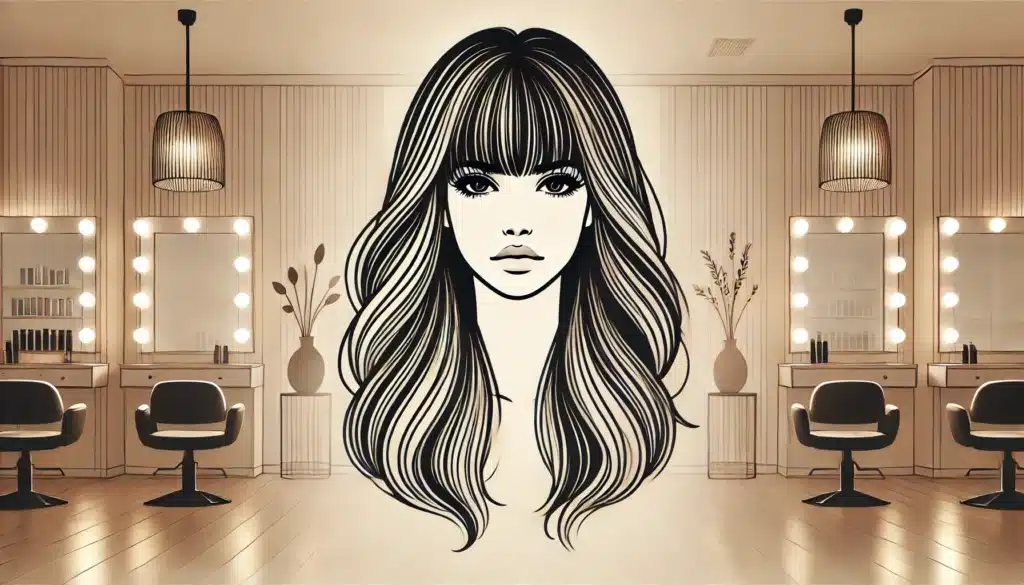 Curtain bangs for oval face shape from Boys and Girls Hairstyles