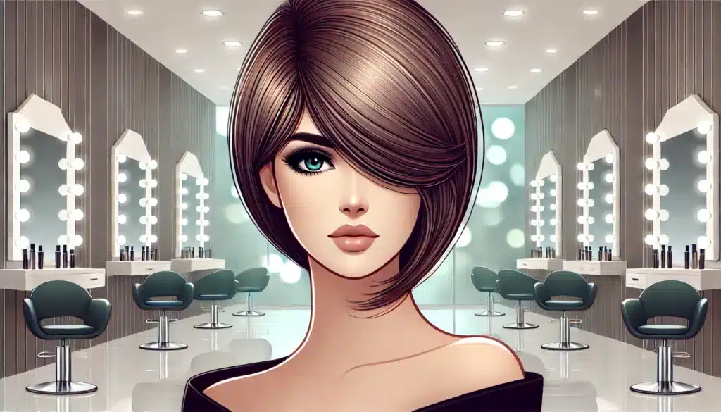 Side swept bangs for heart-shaped face from Boys and Girls Hairstyles